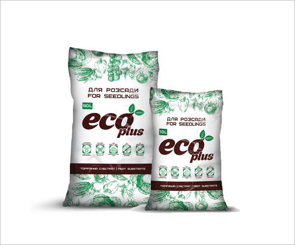 Торфяной субстрат "Для рассады" Еко плюс 10л